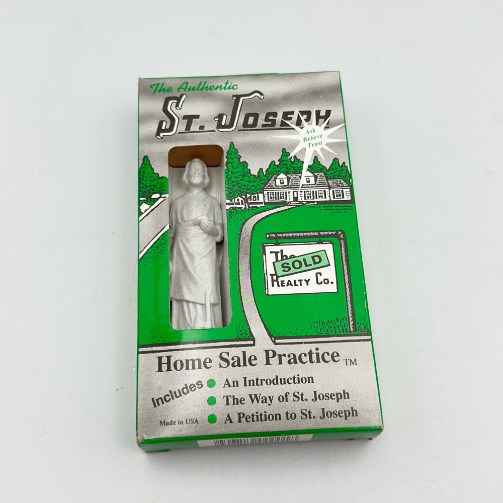 VINTAGE 1992 St. Joseph Statue Sell Your Home Realty Religious NOS‎